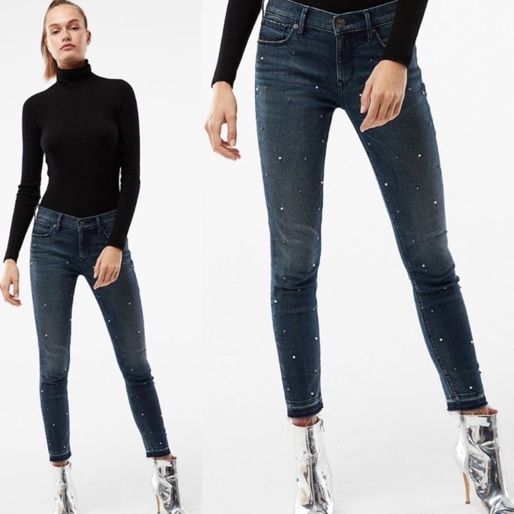 Express Pearl Legging Ankle Jeans